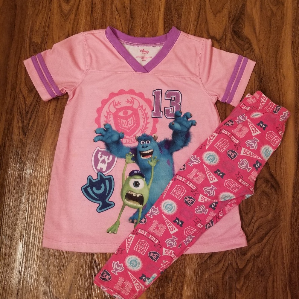 Monsters University 2 piece girls pajama